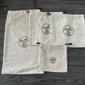 Hermes bundle of dust bags